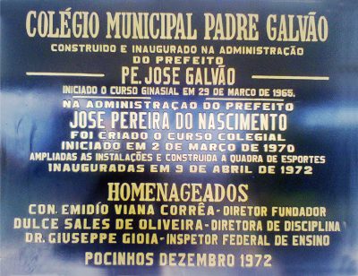 Placa Comemorativa